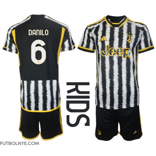 Camiseta Juventus Danilo Luiz #6 Primera Equipación para niños 2023-24 manga corta (+ pantalones cortos)